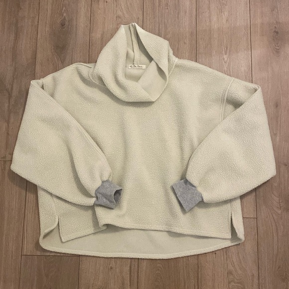 We The Free Sweaters - Free People - Cream Cowl Neck Pullover